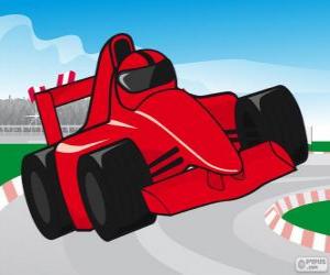 пазл Красный F1 гоночный автомобиль
